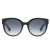 古驰(GUCCI) 眼镜 太阳镜 女 时尚圆框墨镜 眼镜 黑色镜框渐变灰镜片GG0035S-001  54mm