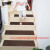 安赛瑞 楼梯垫 自粘双条纹防滑踏步垫 满铺台阶地垫 20.5×76.5cm 咖色 7E00234