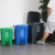 大号分类垃圾桶灰色带盖厨房商用户外餐饮垃圾箱脚踩公共场合 20L分类脚踏桶绿色厨余垃圾