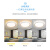 雷士（NVC）led吸顶灯卧室餐厅书房灯饰现代北欧 时尚背光创意设计圆形灯具
