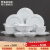 景德镇（jdz）官方陶瓷餐具套装简约中式高温健康瓷6人家用送礼纯白色碗碟组合