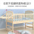 ANGI BABY婴儿床实木无漆可拼接多功能带婴儿护理台新生儿摇床加长儿童床 加大儿童床+棕垫+床品5件套