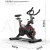 健知美动感单车家用健身器材健身房专用室内运动减肥静音智能动力自行车 黑色顶配-带表带心率蓝牙app