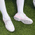 FEELACES儿童足球鞋碎钉网布男女小学生防滑训练鞋魔术贴TF人造草地比赛鞋 WT668白粉 35