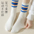 南极人（Nanjiren）5双运动袜子女士中筒袜春夏季潮流长筒袜长袜女生运动夏天