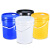 龙程 PP桶25升化工圆形手提储水桶 开口桶涂料桶包装桶圆桶 25LK_黄色带嘴