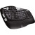 Logitech  K350 薄膜键盘 人体工学设计 带手托 手感舒适 黑色