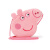 小猪佩奇毛绒玩具佩琪公仔儿童可爱卡通创意猪头型斜跨包生日礼物