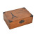 坤美桌面收纳盒带锁复古木盒子证件木箱子百宝箱首饰盒贵重物品密码盒 无图案 中号
