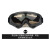 百舸 护目镜 防风眼镜 透明防尘 防风沙劳保防护黑框茶色镜片