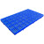 山顶松 防潮垫板 塑料栈板组合式地台板仓库地垫板 圆孔蓝加厚100*80*4cm