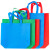 海斯迪克 HKL-49 无纺布购物手提袋 广告礼品袋 绿色 40*30*10  立体横款(10个）