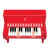 Hape电子琴儿童玩具 25键木质多功能灯光教学电子琴2-3-6周岁 25键声光教学桌面钢琴红色E0628