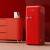 哈士奇冰箱客厅复古单门一级能效风冷家用独立冷藏冷冻39dB低噪281升BC-130GGA红色