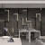 西里尔（CLIER）3D水泥灰色墙纸高级感工业风酒吧餐厅装修直播背景墙布服装店壁纸 无缝防水油画布/平