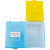 冰禹 BYA-303 体温计消毒盒 温度计浸泡盒 浸泡干燥一体式收纳盒 黄盖+蓝盖配蓝底