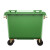 舒蔻（Supercloud）加厚物业小区公用室外环保分类塑料带盖医疗环卫户外垃圾桶 大号商用绿色660L