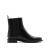 思加图冬季新款简约切尔西靴圆头粗跟短靴女皮靴 黑色（单里宽版） 37