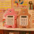 韩版可爱ins迷你小熊计算器卡携小型学生财务女随身办公用品 褐紫色小熊+绿色小熊(2个)
