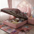 奥卡星（OCALSTAR） 公主床现代简约儿童床少女生孩单人床ins小孩床粉色真皮软床 床+22CM乳胶弹簧床垫+1个床头柜 1200mm*2000mm