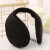 晚上睡觉耳罩 耳罩可侧睡 睡眠睡觉用的耳套保暖护耳朵防冻耳 黑色1个