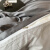 皇朝家私 纯棉四件套 床上纯色四件套被套床单床品套件 烟灰1.5/1.8米床