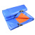 伏兴 篷布防雨布 塑料防水布遮雨布pe蓬布 蓝桔色3米*4米