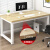 洛来宝钢木办公桌学习电脑桌家用学生写字桌卧室长条桌子简易书桌1.2米