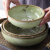 Lucky Lychee日本进口美浓烧陶瓷碗大盛钵釉下彩樱花彩色沙拉甜品深盘汤面碗 绿樱19.5cm钵