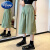 迪士尼（Disney）女童裤子夏季薄款休闲四面弹裤裙2024新款中大童洋气儿童小女孩裤 黑色 100 建议身高100厘米左右