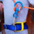 消防逃生腰带户外登山攀岩套装儿童安全带半身保险带高空作业绳带 后挂腰带+10毫米1米长保险绳