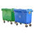 国瑞信德 660l户外塑料垃圾桶 环卫手推垃圾车小区街道移动垃圾箱