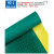 工品认选防滑地垫 安全通道警示绿色黄边加厚（厚约2.5mm）多拍不截断 1米宽*1米FHDD-GNYE2.5-1-1