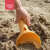 贝恩施沙滩挖沙玩具儿童玩沙子铲子工具套装5件套B900奶油色