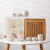 苏氏陶瓷（SUSHI CERAMICS）草木灰釉茶具套装家用实木手柄双侧把茶壶竹面茶盘茶托送礼礼盒装