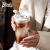 Bincoo咖啡杯高颜值女带盖便携随手杯户外水杯夏季耐高温随行杯子 云朵白 1个 380ml