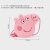 小猪佩奇毛绒玩具佩琪公仔儿童可爱卡通创意猪头型斜跨包生日礼物