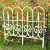 莲鸢卉塑料栅栏白色黑色围栏庭院篱笆花园栅栏室内外别墅校园装饰小围栏 大白色欧式（长53.5cm，高50cm）