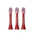 飞利浦（PHILIPS）电动牙刷头 全新柔韧小刷头 杜邦刷毛 3支装HX2013/03红色 适配HX2491水疗刷系列