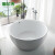 伽尔纳 圆形亚克力浴缸 独立式碗形酒店豪华欧式浴缸 1.35米 全白空缸 1100*1100*650mm