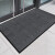 柯瑞柯林（CreClean） FHG120 复合双条纹加密吸尘地毯 走廊过道耐磨地垫 防滑垫楼梯毯 灰色 1.2米宽*1米