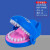 优观鳄鱼玩具按牙齿咬手指大号鲨鱼发泄解压整人创意儿童整蛊恶 X023-6蓝色小鲨鱼