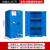 广立顺 防爆柜 锂电池危化品储存柜化学品酒精工业防火安全柜 60加仑蓝色