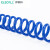 伊莱科PU弹簧气管防爆耐磨 气泵高压伸缩软管 汽车维修自动化生产适用气管 蓝色10*6.5mm/9M 单卷 ET700118