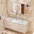 美亚柏科2024新款智能镜柜岩板新中式浴室柜组合吊柜实木洗脸盆卫浴柜的 60-c-m普通镜柜