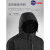 NASA MARVEL冲锋衣户外秋冬季三合一加绒夹克登山服男女防风外套男 6266黑色 XL