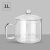 天喜（TIANXI）玻璃碗家用水果沙拉碗大号耐热汤碗创意餐具蒸蛋碗一人拉面泡面碗 泡面碗1L（可明火微波炉加热）