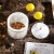 罗蒙卡帝轻奢桌面垃圾桶北欧小号家用欧式创意垃圾筒客厅办公室带盖收纳桶 珠带圆形高脚水果盘