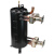 高效罐换热器5-25匹冷凝器蒸发器空调空气能热交换器管壳式换热器 5匹高效罐实心 向上顶出+接头保温