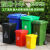 环卫户外分类商用垃圾桶塑料加厚垃圾箱大号小区物业带轮盖240L升 100升料【轮+盖】 绿色